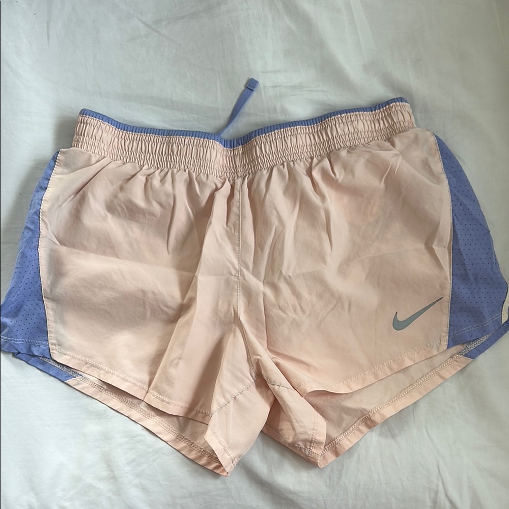 Nike Women's Pink and Blue Shorts